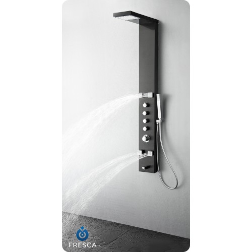 Fresca Verona Stainless Steel (Brushed Gray) Thermostatic Shower Massage Panel