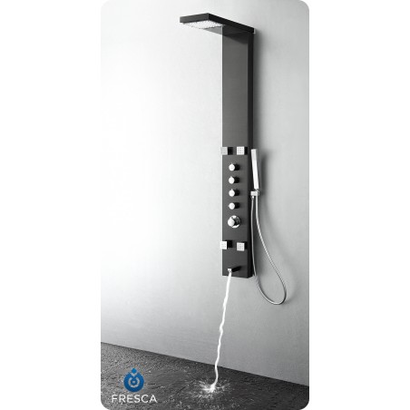 Fresca Verona Stainless Steel (Brushed Gray) Thermostatic Shower Massage Panel