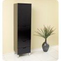 Fresca Espresso Bathroom Linen Side Cabinet w/ 4 Storage Areas