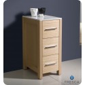 Fresca Torino 12" Light Oak Bathroom Linen Side Cabinet