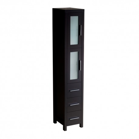 Fresca Torino Espresso Tall Bathroom Linen Side Cabinet