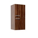 Fresca Walnut Bathroom Linen Side Cabinet w/ 2 Storage Areas