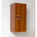 Fresca Teak Bathroom Linen Side Cabinet w/ 2 Storage Areas