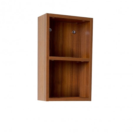 Fresca Teak Bathroom Linen Side Cabinet w/ 2 Open Storage Areas