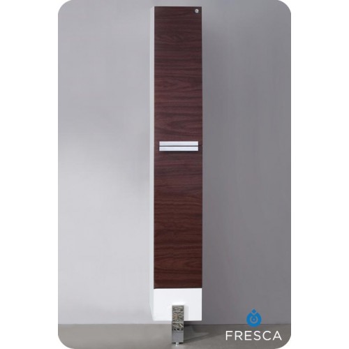 Fresca Adour Dark Walnut Bathroom Linen Side Cabinet