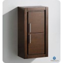 Fresca Wenge Brown Bathroom Linen Side Cabinet w/ 2 Doors