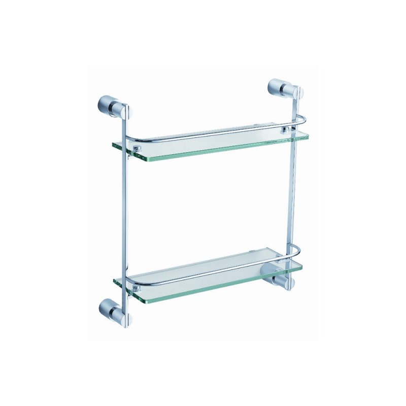 Fresca Magnifico 2 Tier Glass Shelf - Chrome