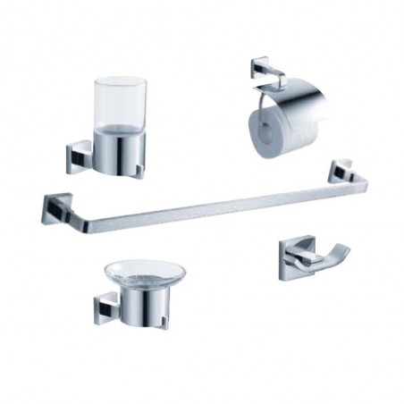 Fresca Glorioso 5-Piece Bathroom Accessory Set - Chrome