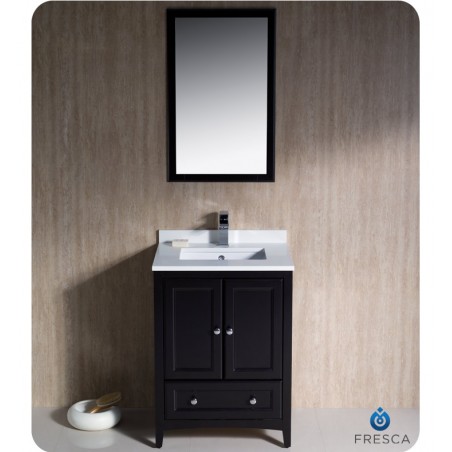 Fresca Oxford 24" Espresso Traditional Bathroom Vanity