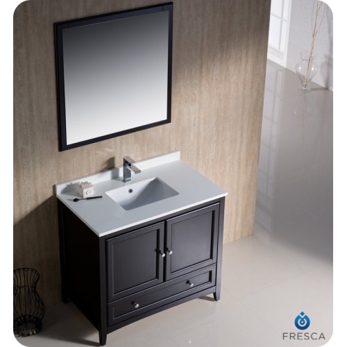 Fresca Oxford 36" Espresso Traditional Bathroom Vanity