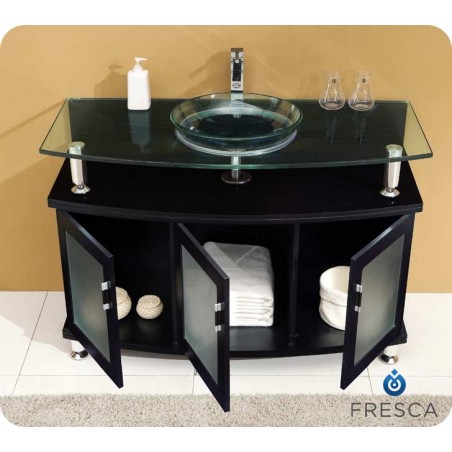 Fresca Contento 43" Espresso Modern Bathroom Vanity w/ Mirror