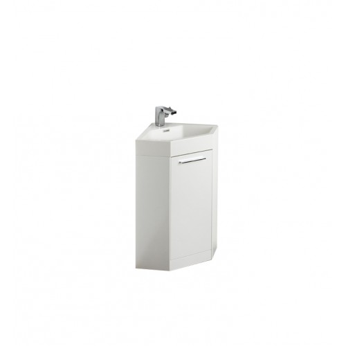 Fresca Coda 18" White Modern Corner Bathroom Vanity