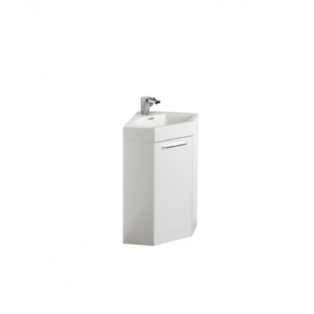 Fresca Coda 18" White Modern Corner Bathroom Vanity