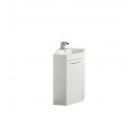 Fresca Coda 18" White Modern Corner Bathroom Vanity