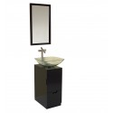 Fresca Brilliante Espresso Modern Bathroom Vanity w/ Mirror