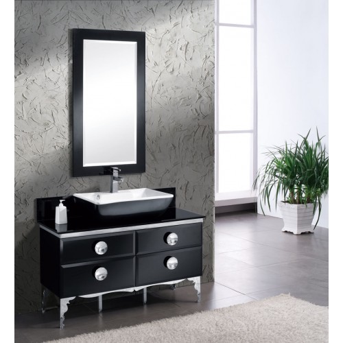 Fresca Moselle 47" Modern Glass Bathroom Vanity w/ Mirror