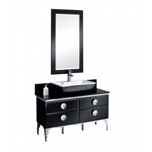 Fresca Moselle 47" Modern Glass Bathroom Vanity w/ Mirror