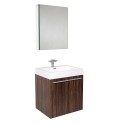 Fresca Alto Walnut Modern Bathroom Vanity w/ Medicine Cabinet