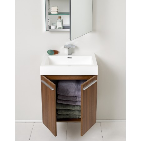 Fresca Alto Teak Modern Bathroom Vanity w/ Medicine Cabinet