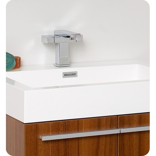 Fresca Alto Teak Modern Bathroom Vanity w/ Medicine Cabinet