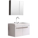 Fresca Vista White Modern Bathroom Vanity w/ Medicine Cabinet