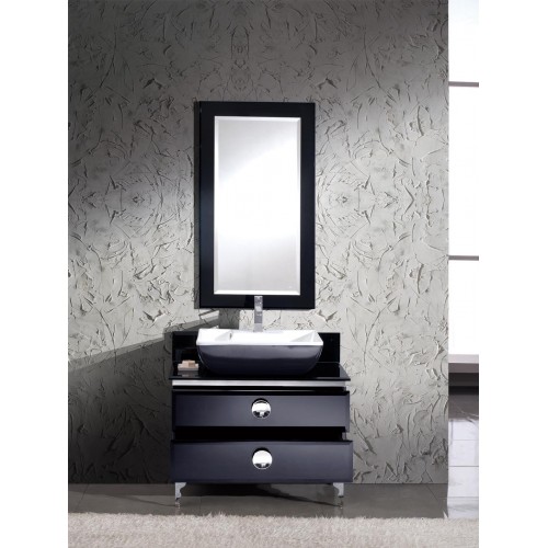 Fresca Moselle 36" Modern Glass Bathroom Vanity w/ Mirror