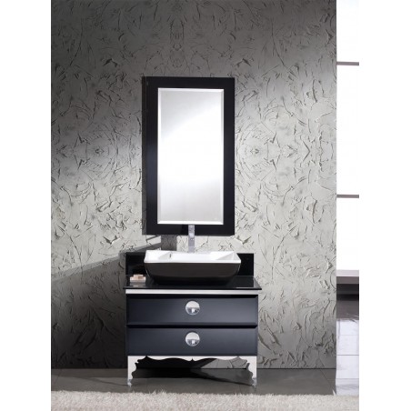 Fresca Moselle 36" Modern Glass Bathroom Vanity w/ Mirror