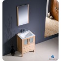 Fresca Torino 24" Light Oak Modern Bathroom Vanity w/ Integrated Sink