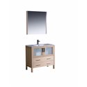 Fresca Torino 36" Light Oak Modern Bathroom Vanity w/ Integrated Sink