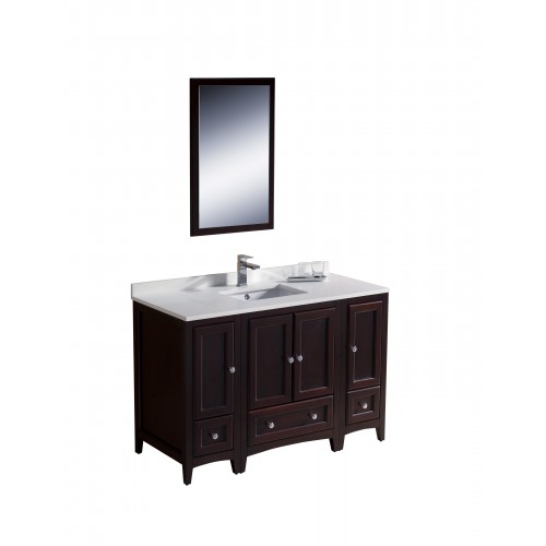 Fresca Oxford 48" Mahogany Traditional Bathroom Vanity w/ 2 Side Cabinets