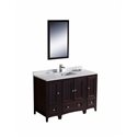 Fresca Oxford 48" Mahogany Traditional Bathroom Vanity w/ 2 Side Cabinets