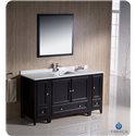 Fresca Oxford 60" Espresso Traditional Bathroom Vanity w/ 2 Side Cabinets