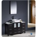 Fresca Torino 48" Espresso Modern Bathroom Vanity w/ 2 Side Cabinets & Vessel Sink