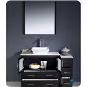 Fresca Torino 48" Espresso Modern Bathroom Vanity w/ Side Cabinet & Vessel Sink