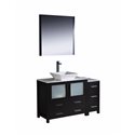 Fresca Torino 48" Espresso Modern Bathroom Vanity w/ Side Cabinet & Vessel Sink