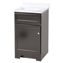 COLUMBIA 18 INCH ESPRESSO BATH VANITY WITH CULTURED MARBLE VANITY TOP