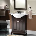 PALERMO 26" EURO BATH VANITY WITH VITREOUS CHINA TOP