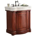 WINGATE RICH CHERRY BATHROOM VANITY WITH VITREOUS CHINA TOP