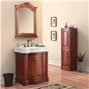 WINGATE RICH CHERRY BATHROOM VANITY WITH VITREOUS CHINA TOP