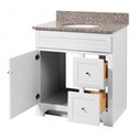 WORTHINGTON 30 INCH WHITE BATHROOM VANITY