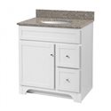 WORTHINGTON 30 INCH WHITE BATHROOM VANITY