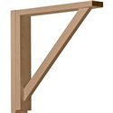 2 1/2"W x 14 3/4"D x 14 1/4"H Traditional Shelf Bracket, Alder