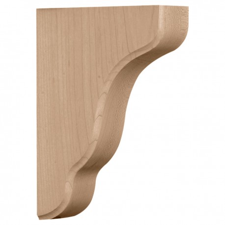 1 3/4"W x 5 1/4"D x 7 1/2"H Plymouth Wood Bracket, Alder