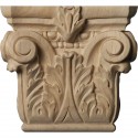 Small Floral Roman Corinthian Capital (Fits Pilasters up to 3 7/8"W x 1"D)