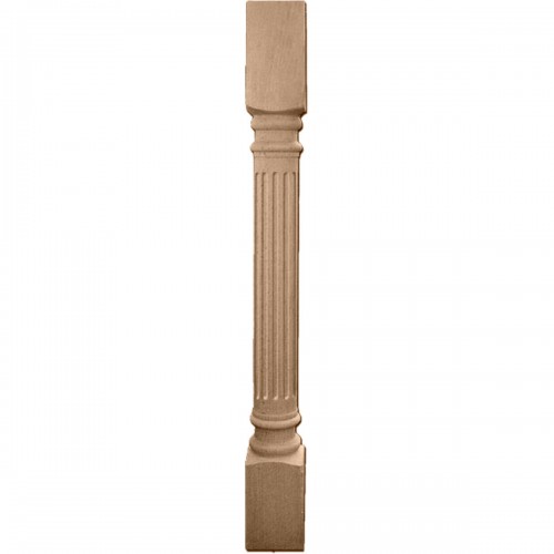 Richmond Fluted Cabinet Column (Top Block: 6", Bottom Block: 7")