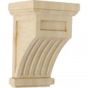 4 1/4"W x 4 1/4"D x 7"H Fluted Corbel