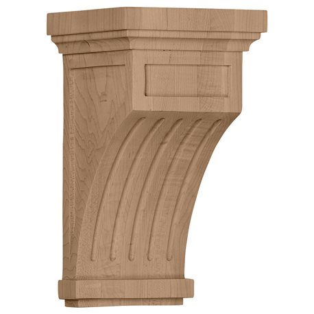 5 1/2"W x 5 1/2"D x 10"H Fluted Corbel