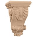 6"W x 3 1/4"D x 8 1/4"H Thin Acanthus Leaf Corbel