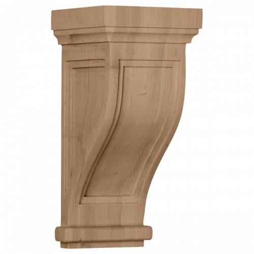6 1/2"W x 6 1/2"D x 14"H Traditional Recessed Corbel