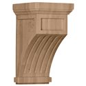 7"W x 7 1/2"D x 13"H Fluted Corbel